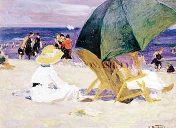 Green Umbrella, Edward Henry Potthast Prints